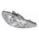 Peugeot 206 1998-2003 Low-Line Single Reflector Head Lamp Unit Driver Side